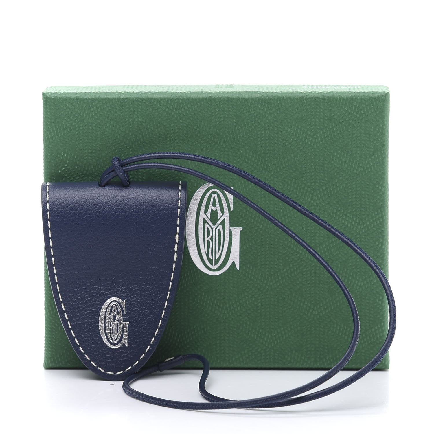 Goyard Calfskin Bag Clip Navy 6 of 6