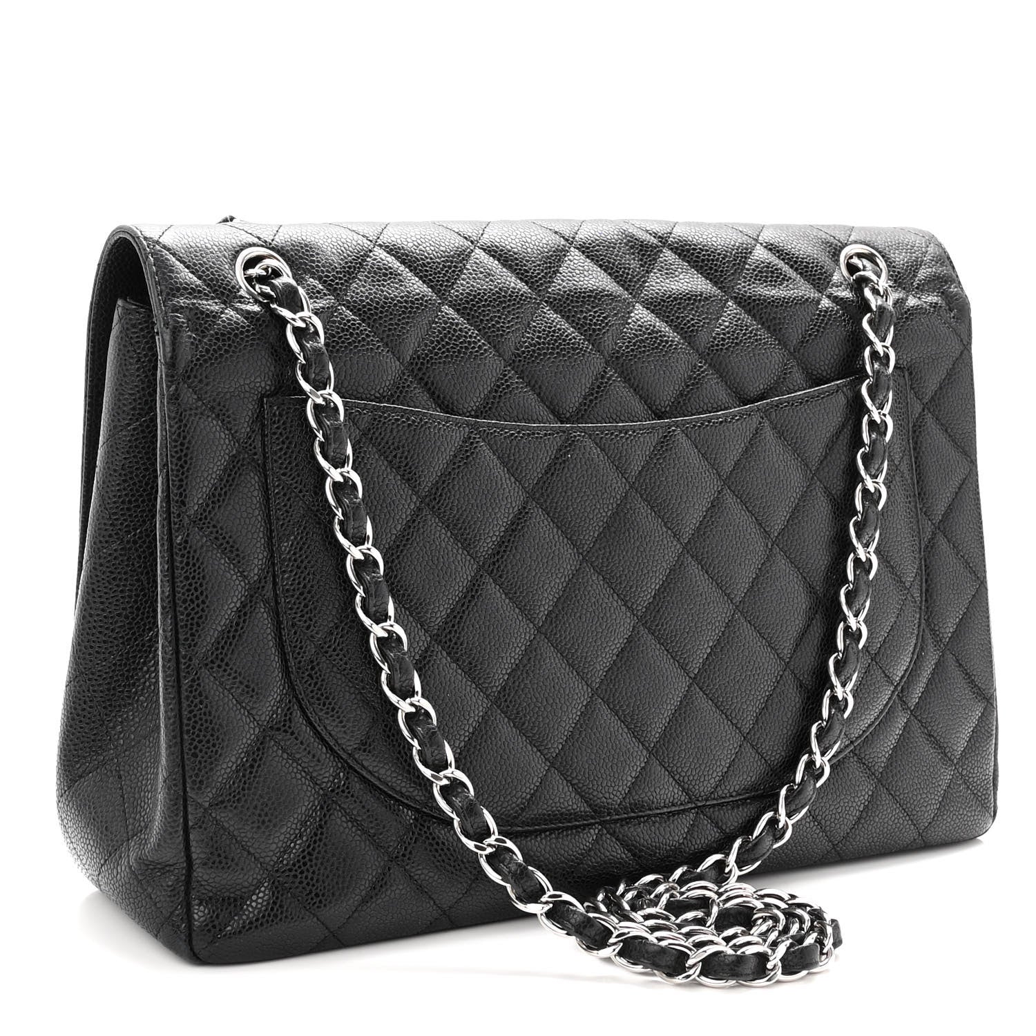 Chanel Caviar Quilted Maxi Single Flap Black 3 of 10