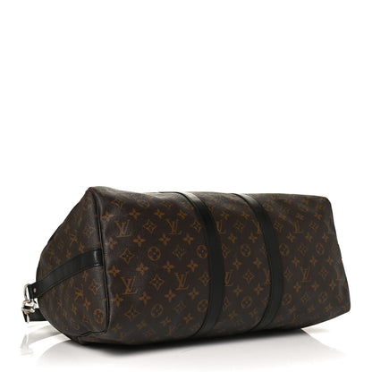 Louis Vuitton Monogram Macassar Keepall Bandouliere 45 4 of 17