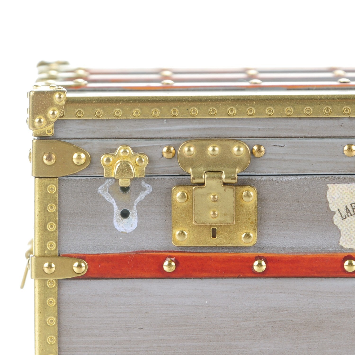 Louis Vuitton Mini Malle Zinc Trunk Paperweight Jewelry Box 5 of 8