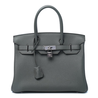 Hermes Togo Birkin 30 Vert Amande 1 of 11