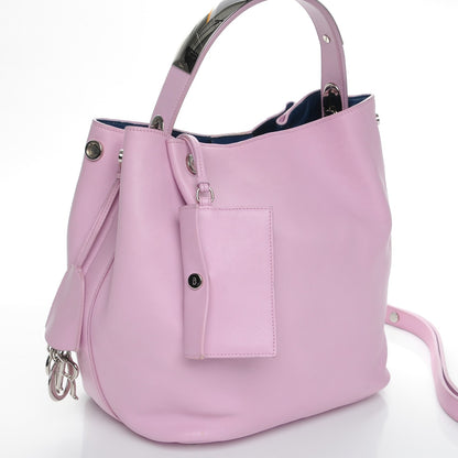 Christian Dior Calfskin Diorific Bucket Bag Pink 13 of 14