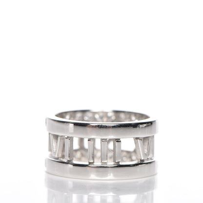 Tiffany 18K White Gold Diamond Atlas Open Ring 4 4 of 10
