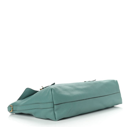 Burberry Grainy Calfskin Messenger Green 4 of 16