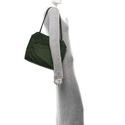 Prada Tessuto Nylon Shopping Tote Green 2 of 11