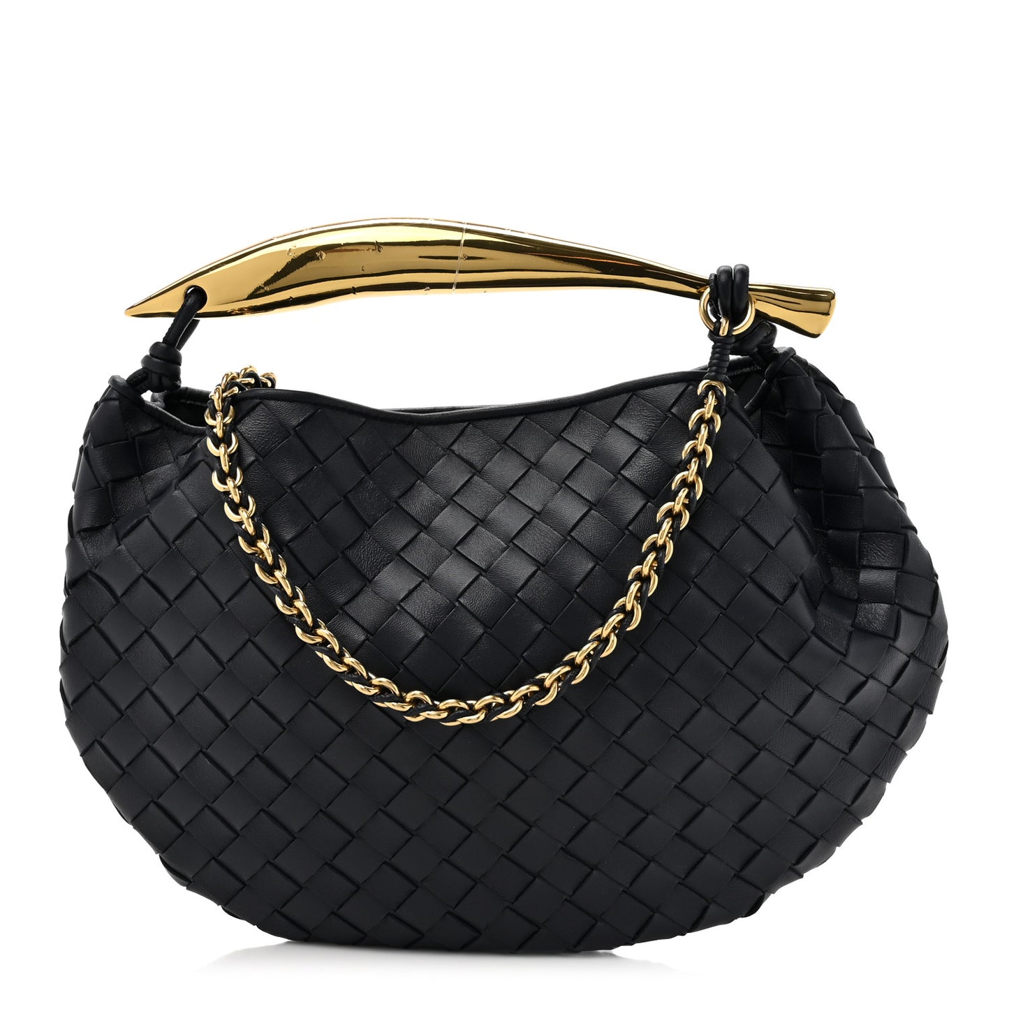 Nappa Intrecciato Sardine With Chain Bag Space