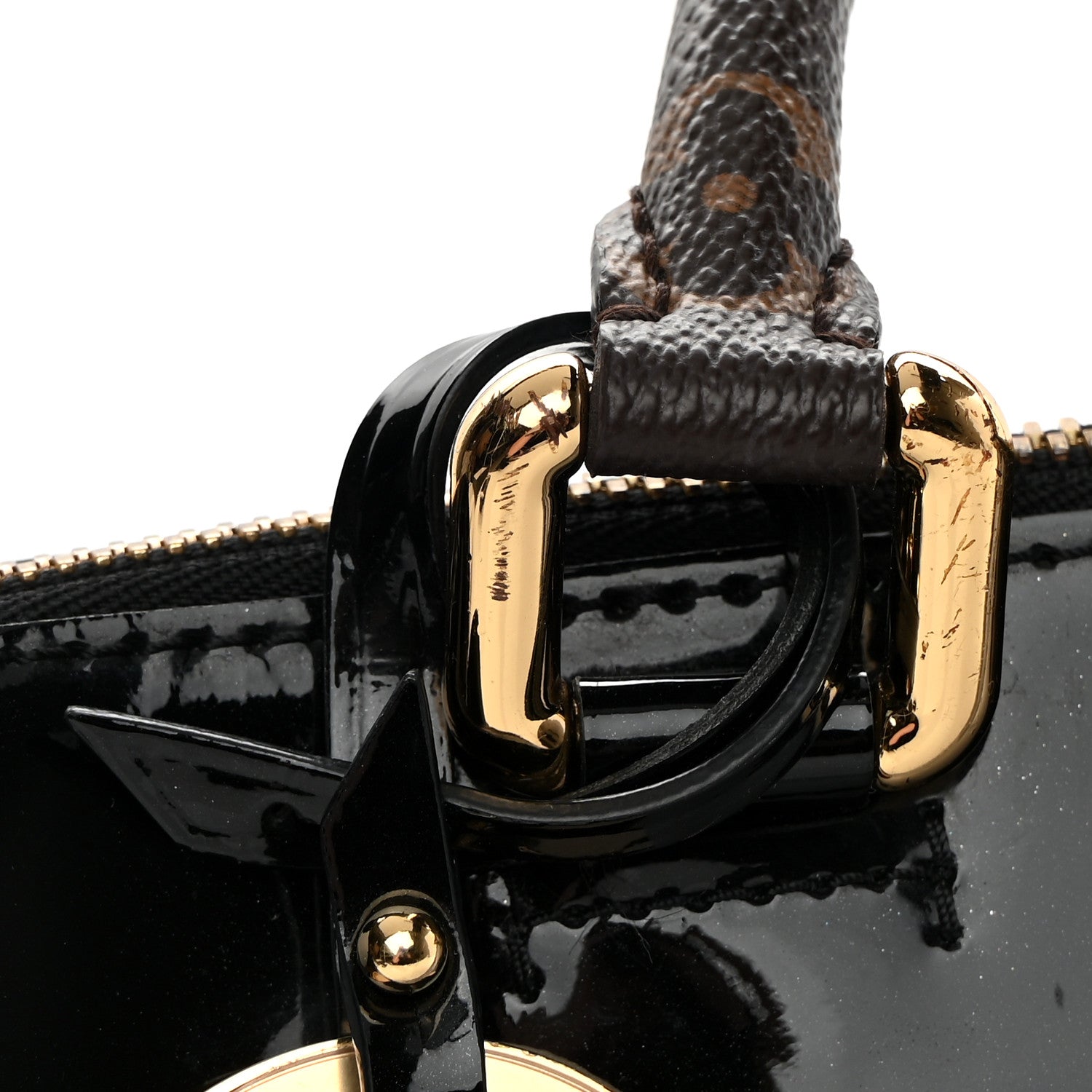 Louis Vuitton Patent Calfskin Miroir Tote Black 15 of 16
