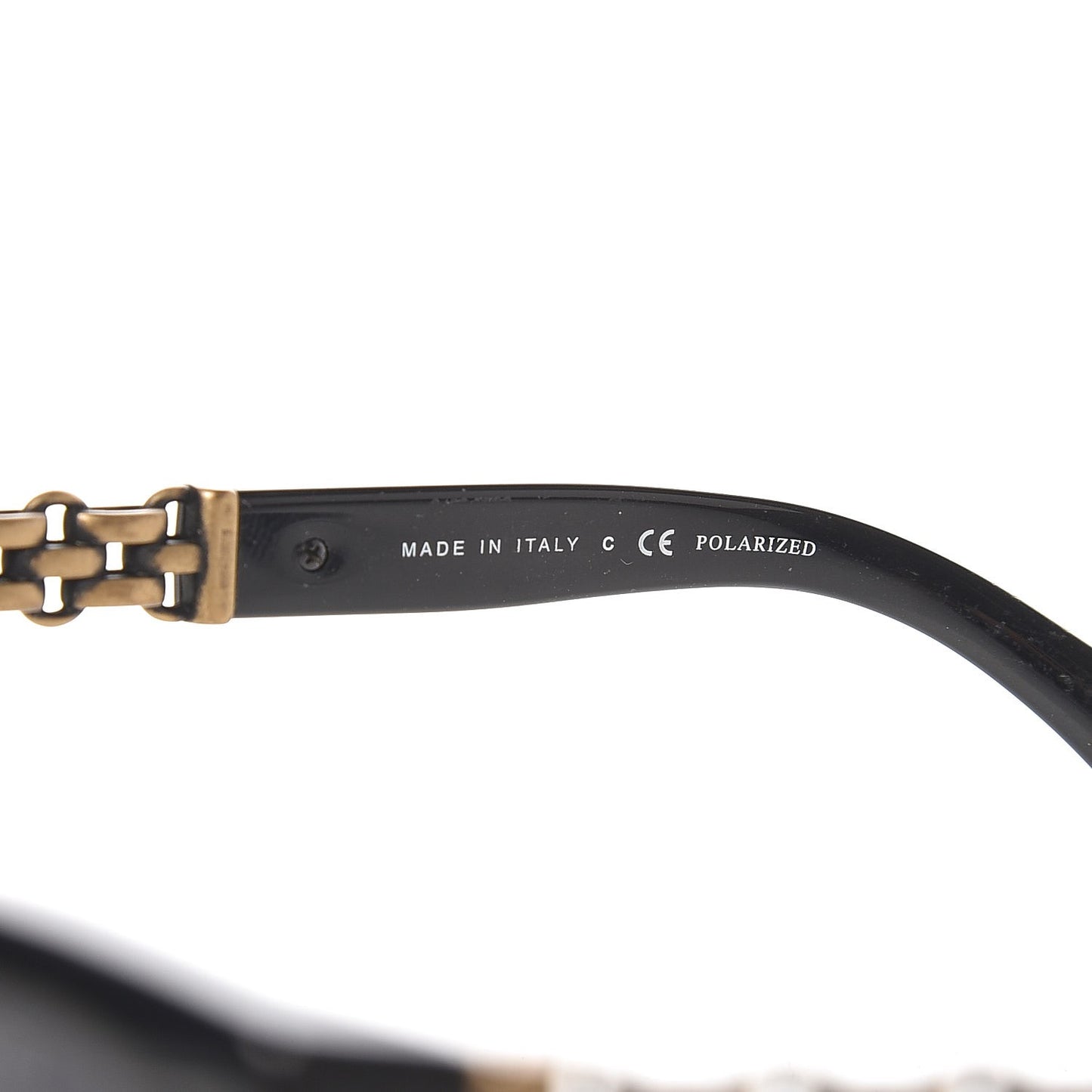 Cat Eye Chain Polarized Sunglasses 5326 Black