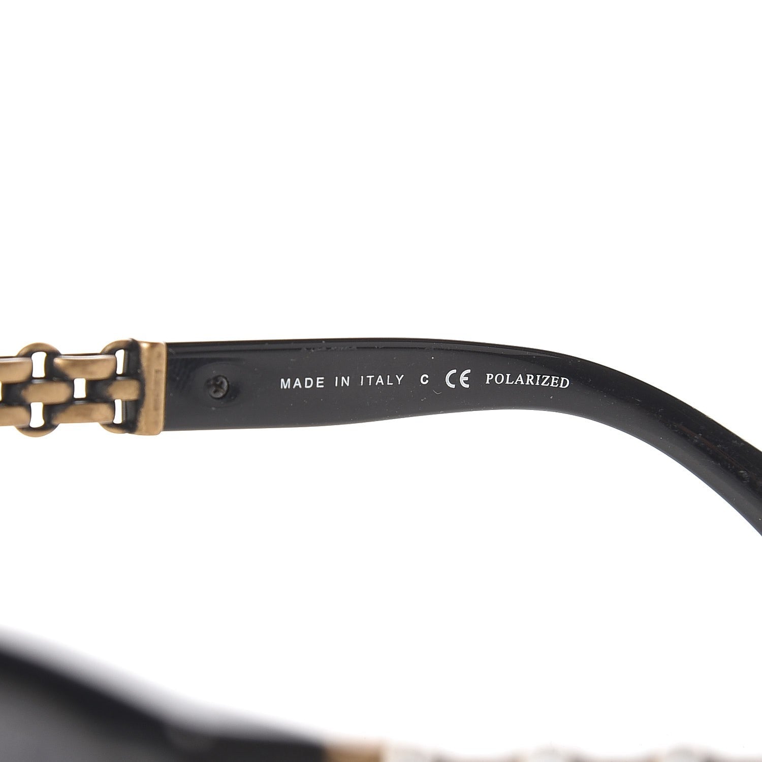 Chanel Cat Eye Chain Polarized Sunglasses 5326 Black 6 of 20