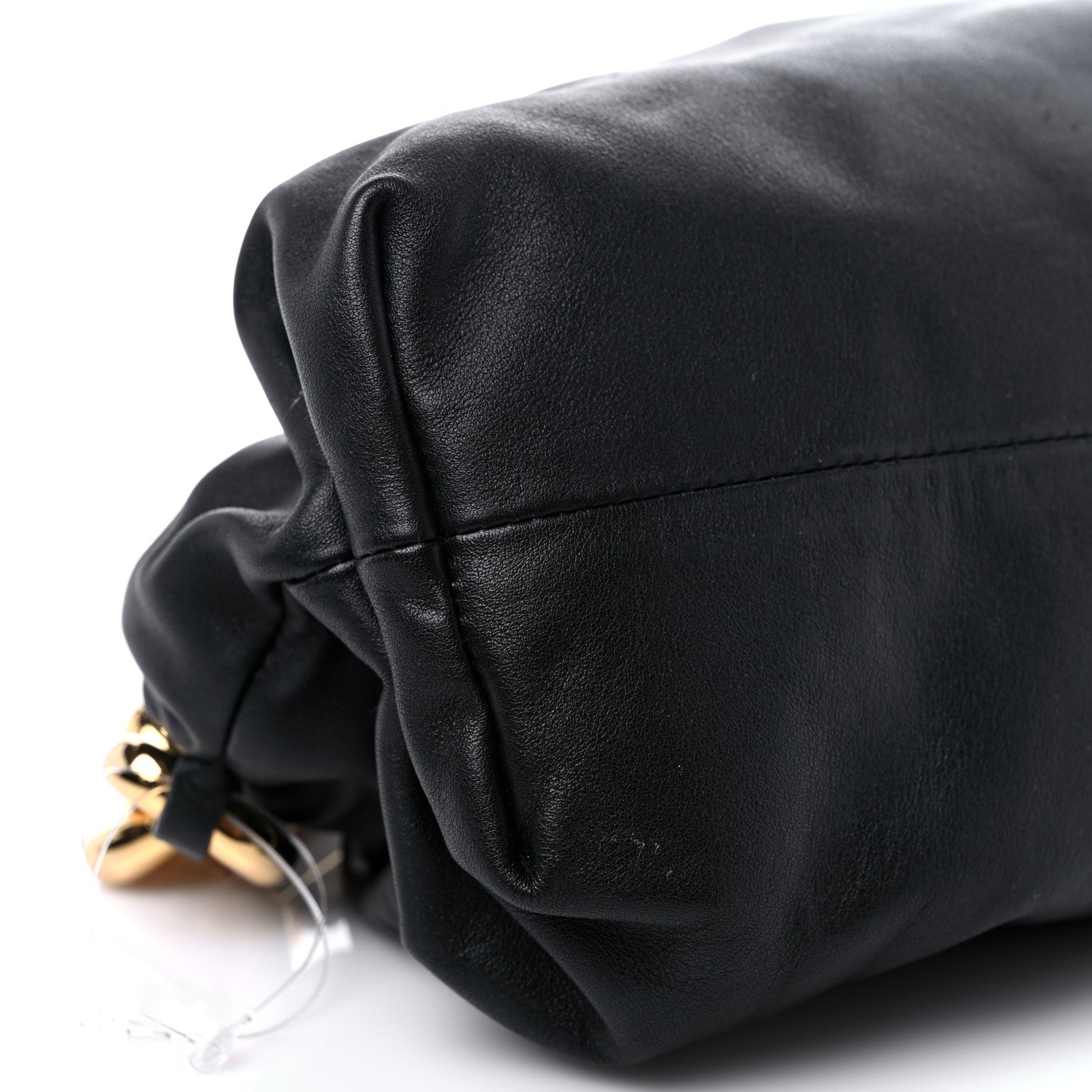 Bottega Veneta Calfskin The Pouch Chain Black 8 of 13