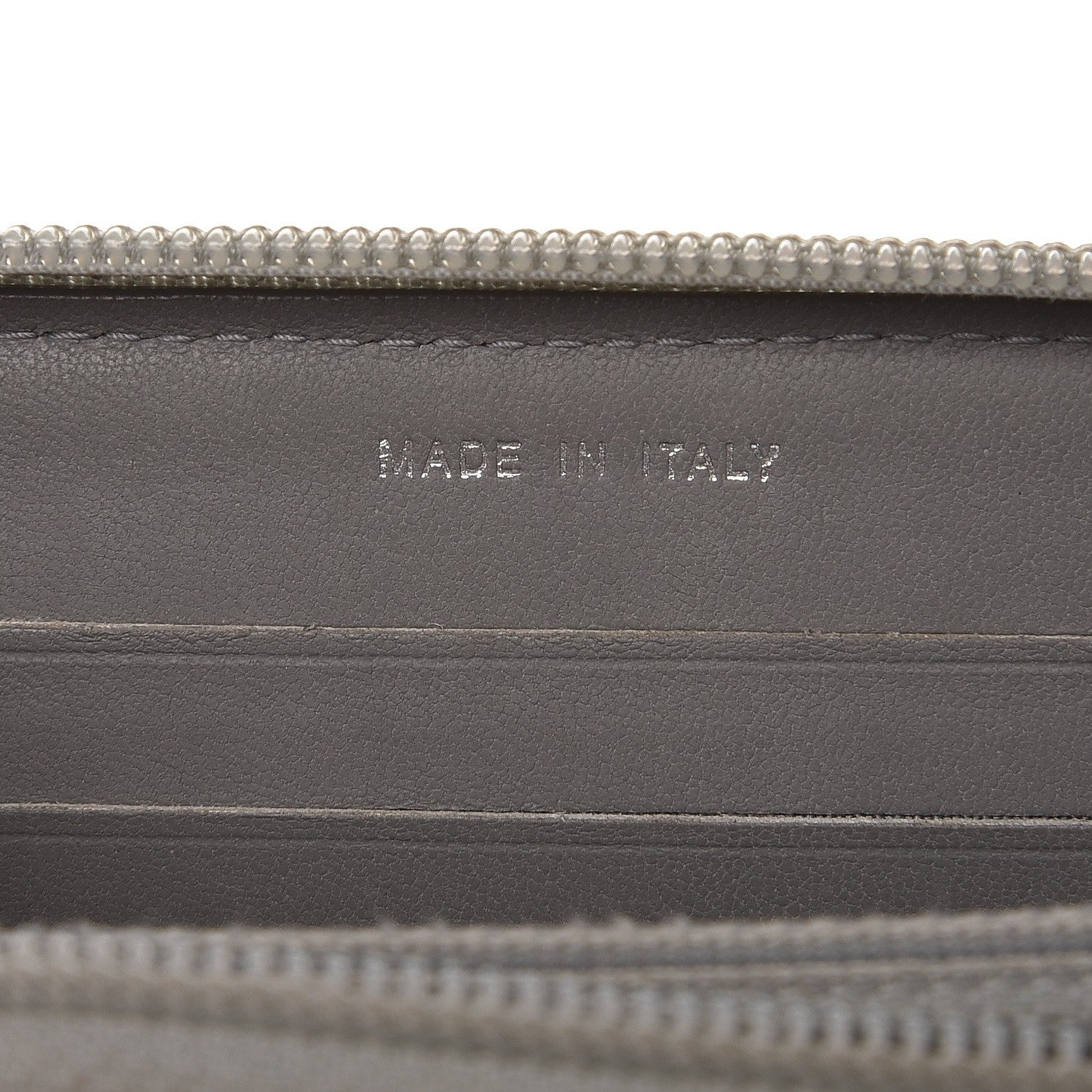 Chanel Metallic Caviar Chevron Quilted Boy Small Zip Around Wallet Silver 7 of 9