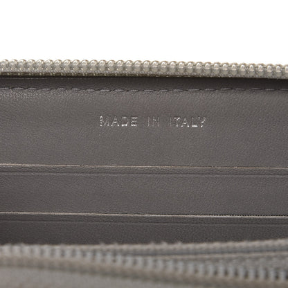 Chanel Metallic Caviar Chevron Quilted Boy Small Zip Around Wallet Silver 7 of 9