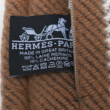Hermes Wool Cashmere Avalon Pillow PM Ecru Camel 3 of 3