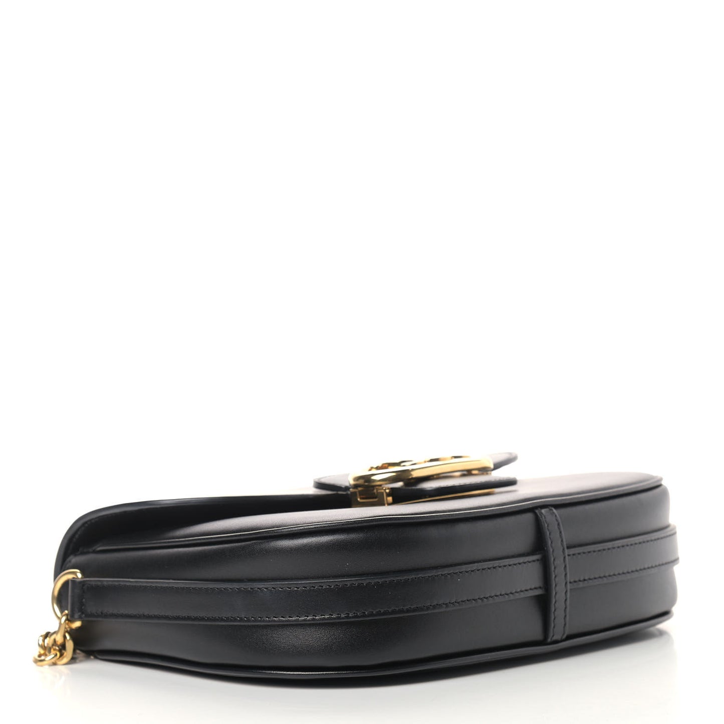 Shiny Calfskin Medium Maillon Triomphe Black