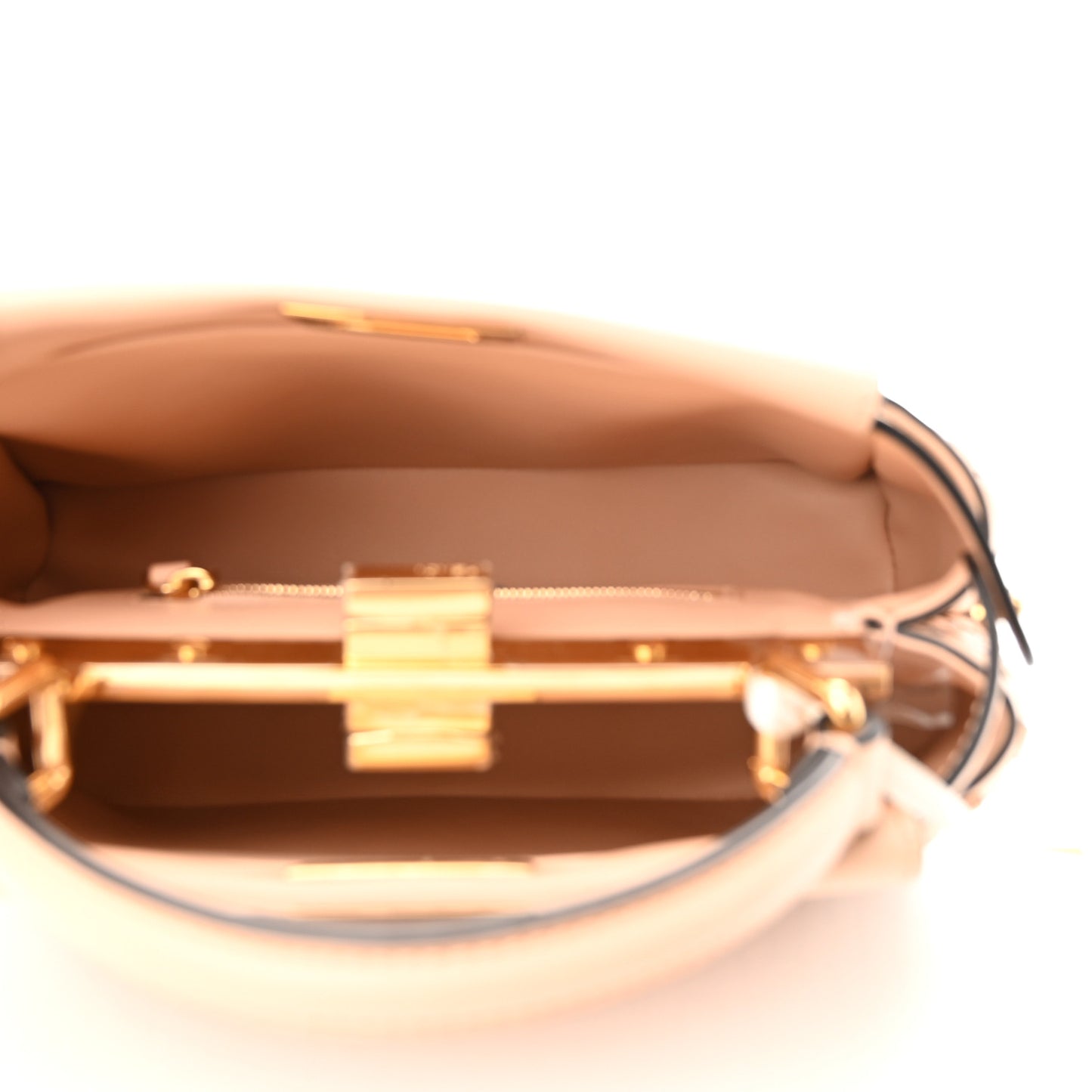 Vitello Grace Intreccio Mini Peekaboo Iconic Satchel Light Rose