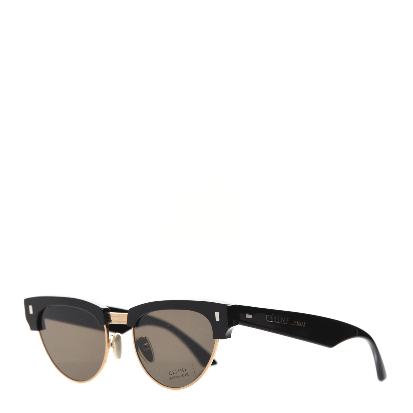 Acetate Cat Eye Sunglasses CL40059U Black Gold
