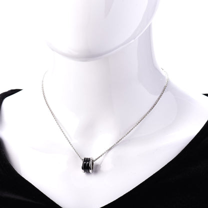 Bulgari Sterling Silver Ceramic Save The Children Pendant Necklace 2 of 4