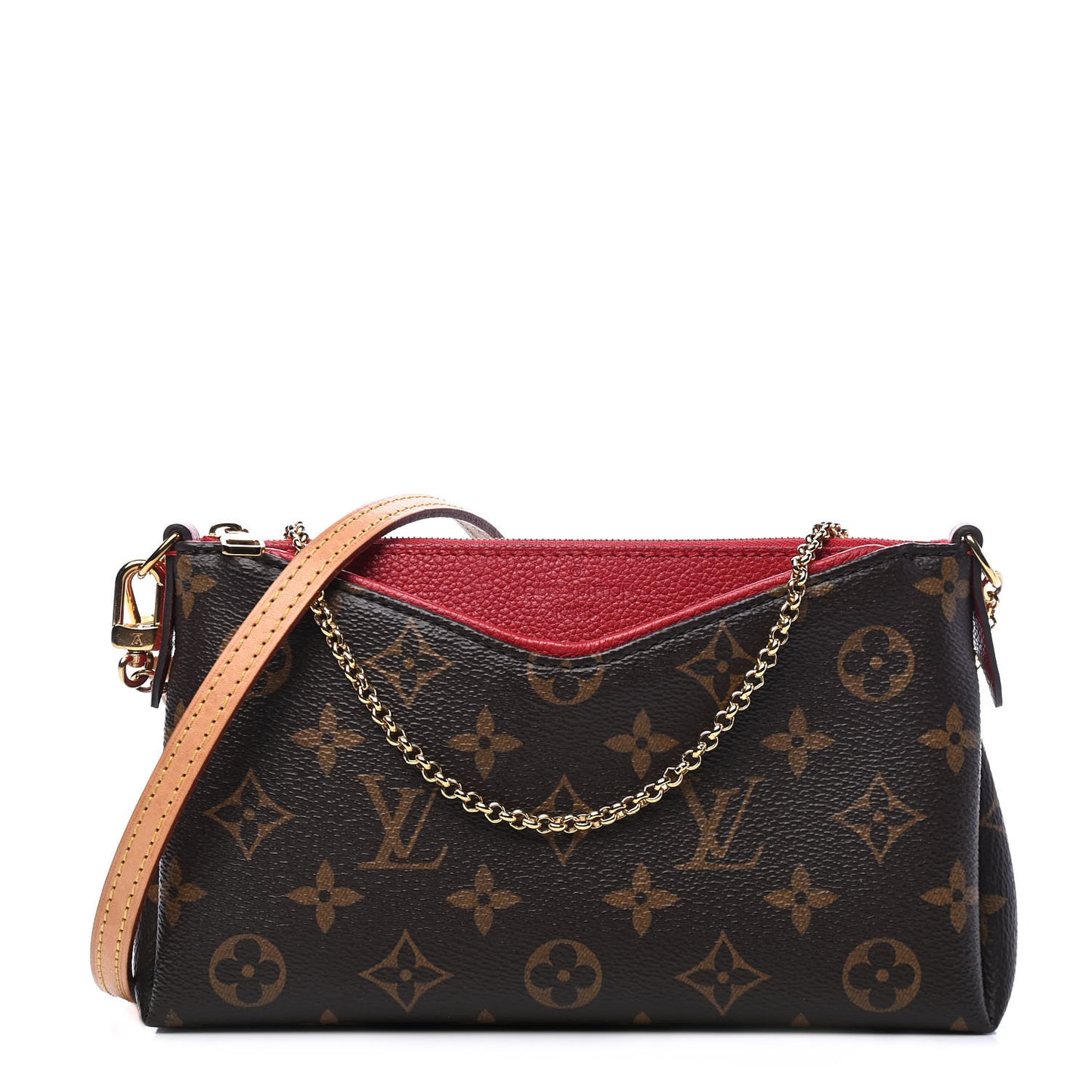 Monogram Pallas Clutch Cherry