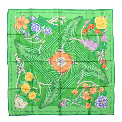 Hermes Silk Fleurs De L'Opera Scarf 90 1 of 4