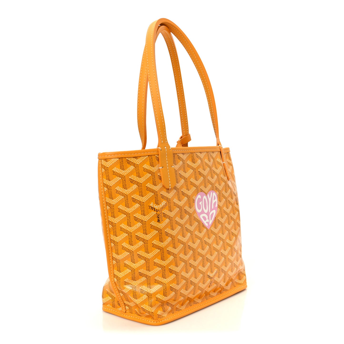 Goyardine Reversible Mini Anjou Yellow