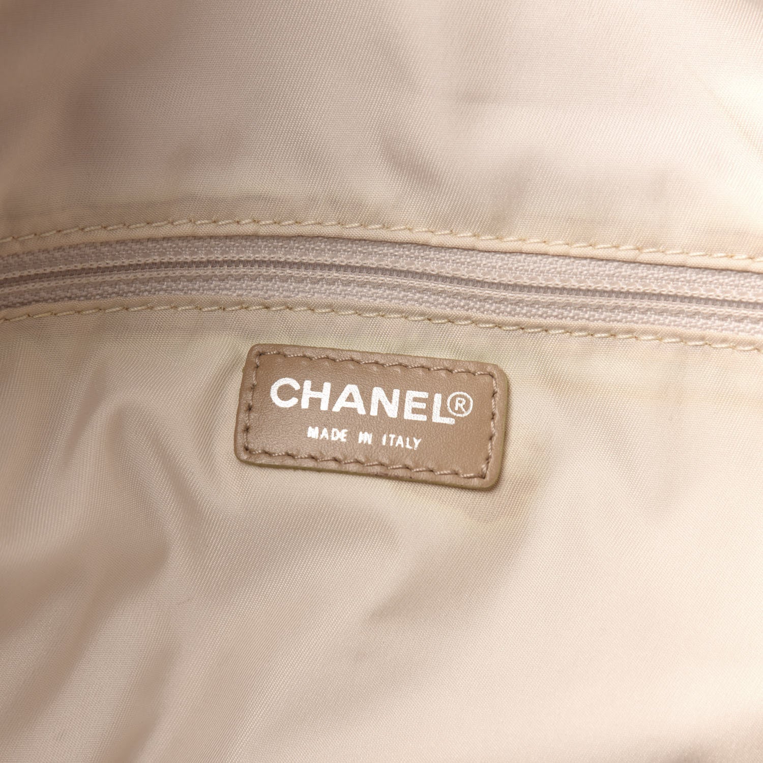 Chanel Nylon Travel Duffle Beige 5 of 11