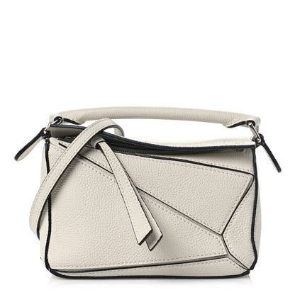 Loewe Calfskin Mini Puzzle Bag Soft White 1 of 8