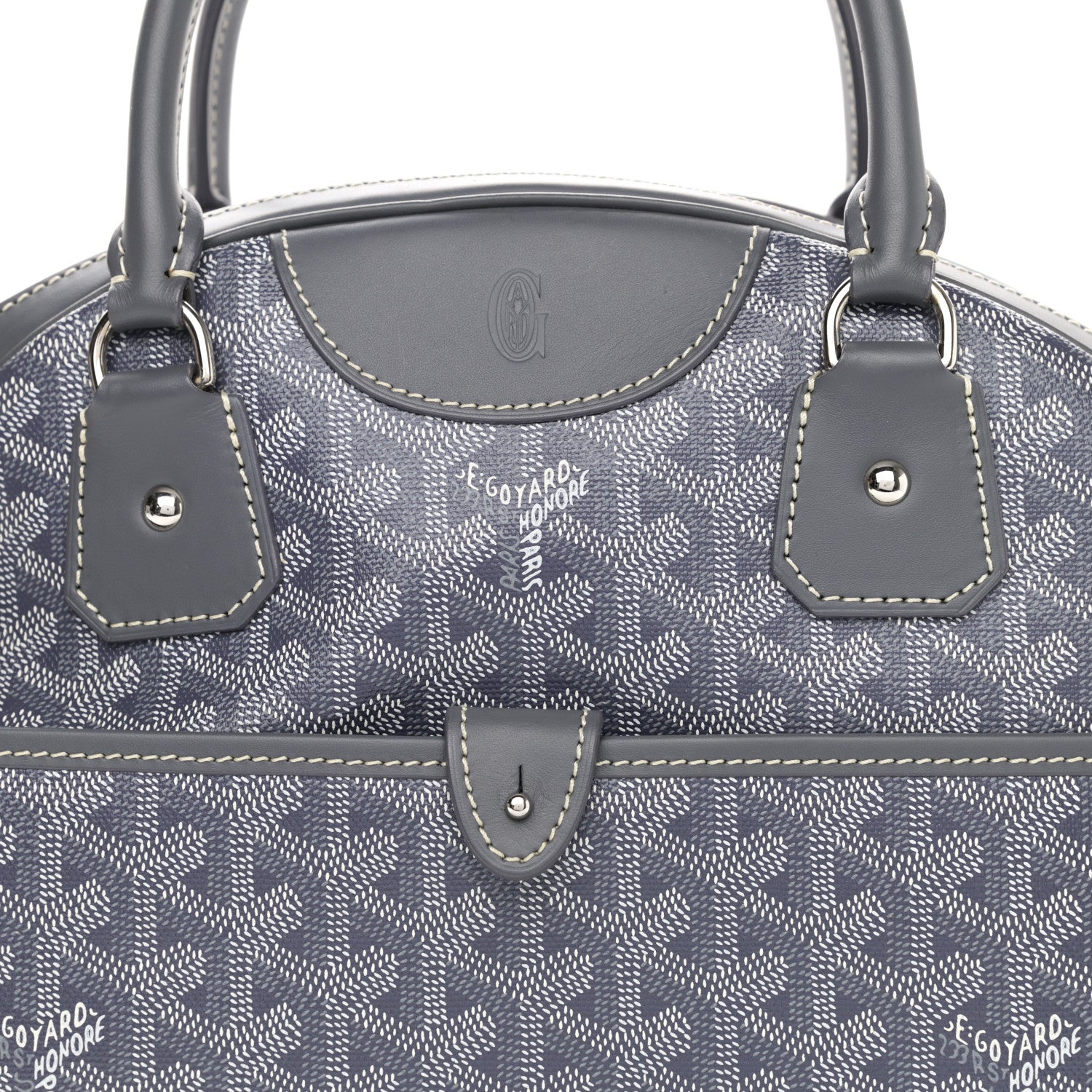Goyard Goyardine Saint Jeanne MM Bowler Grey 7 of 7