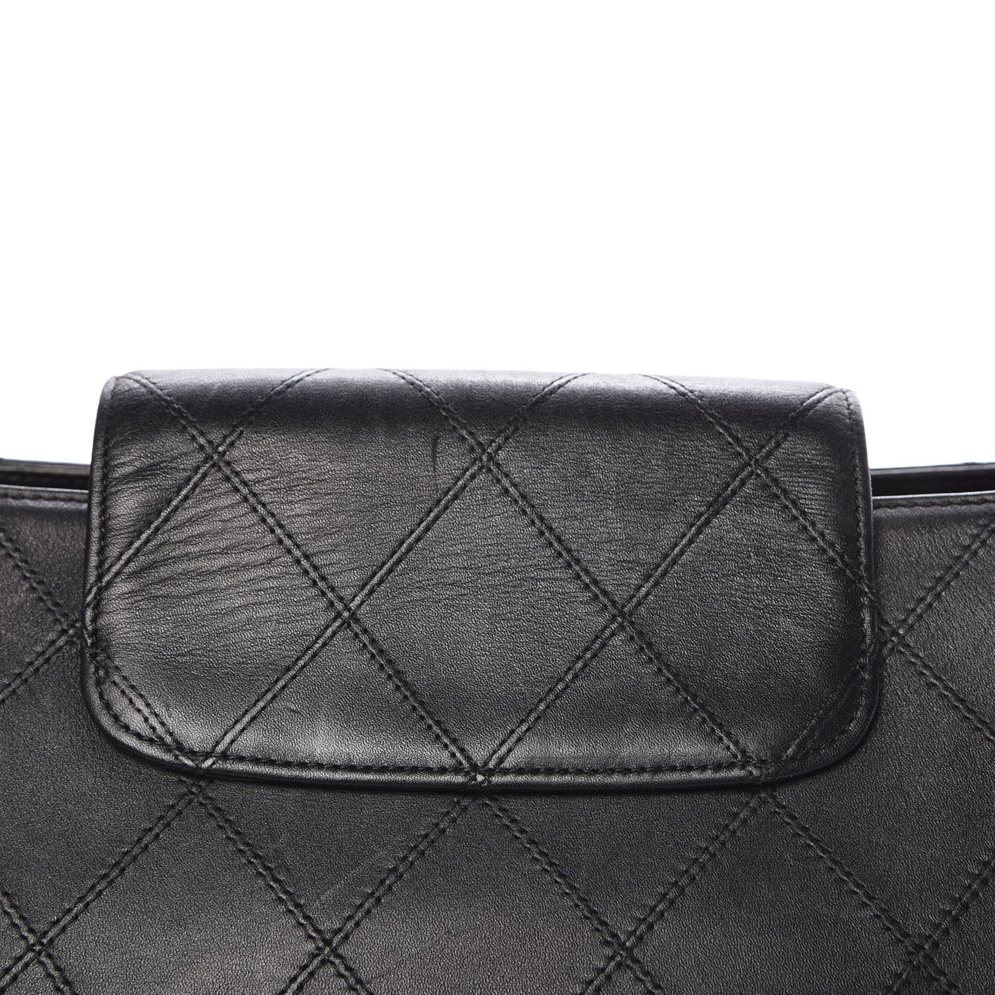 Calfskin Stitched XL Weekender Black