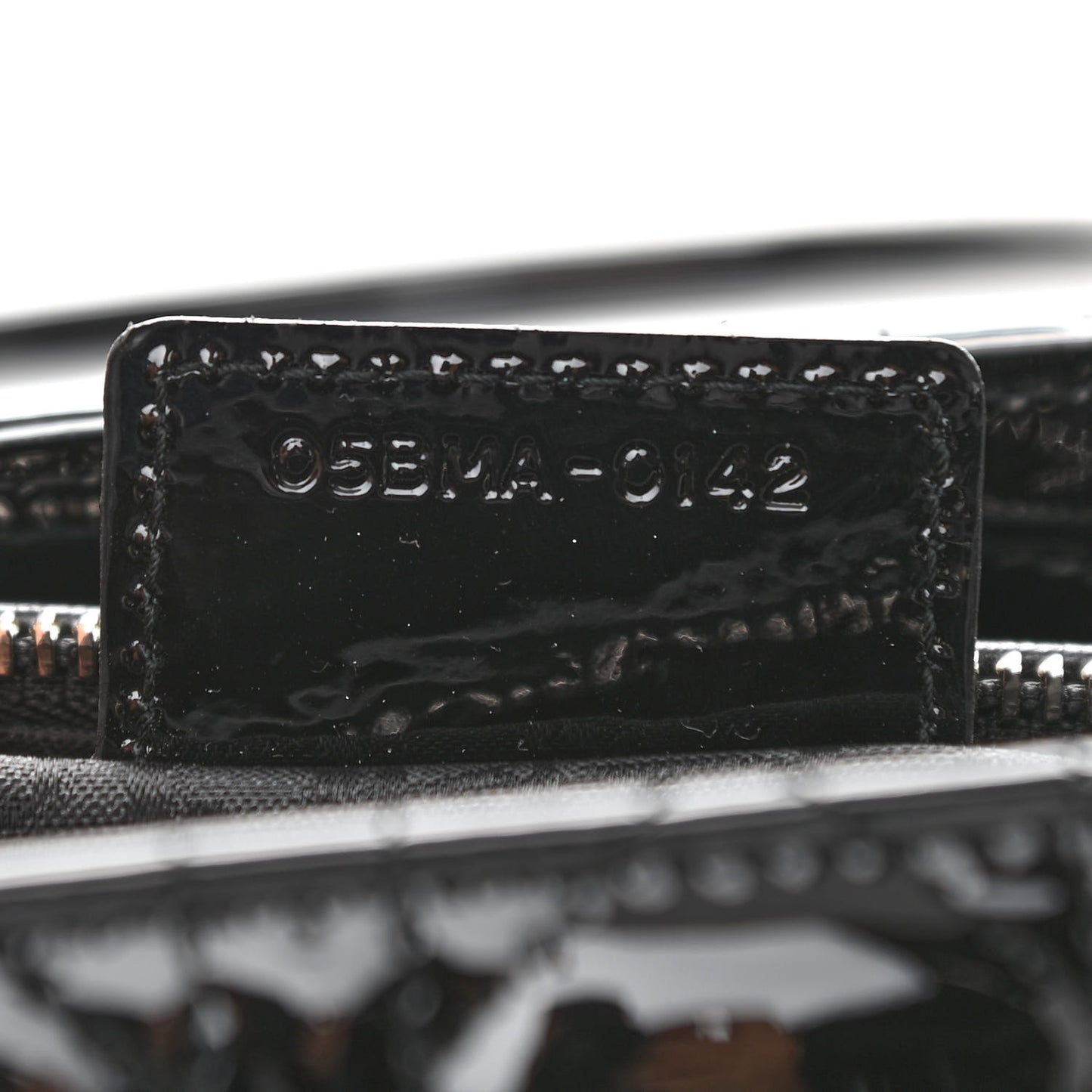 Patent Cannage Large Lady Dior Black