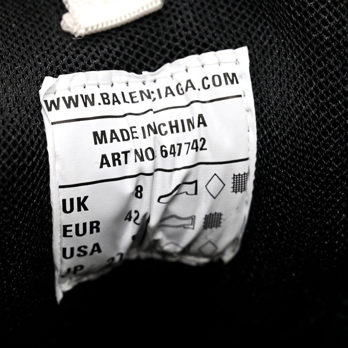 Mesh Nylon Mens Track Sneakers 42 White Black