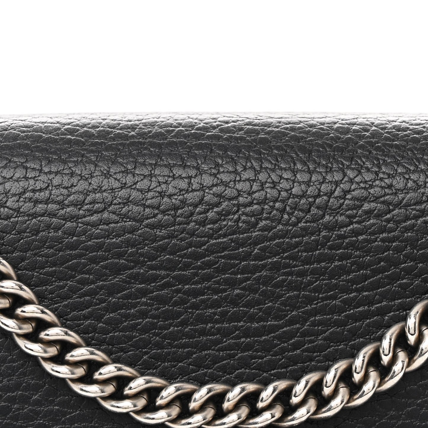 Calfskin Mini Dionysus Chain Wallet Black