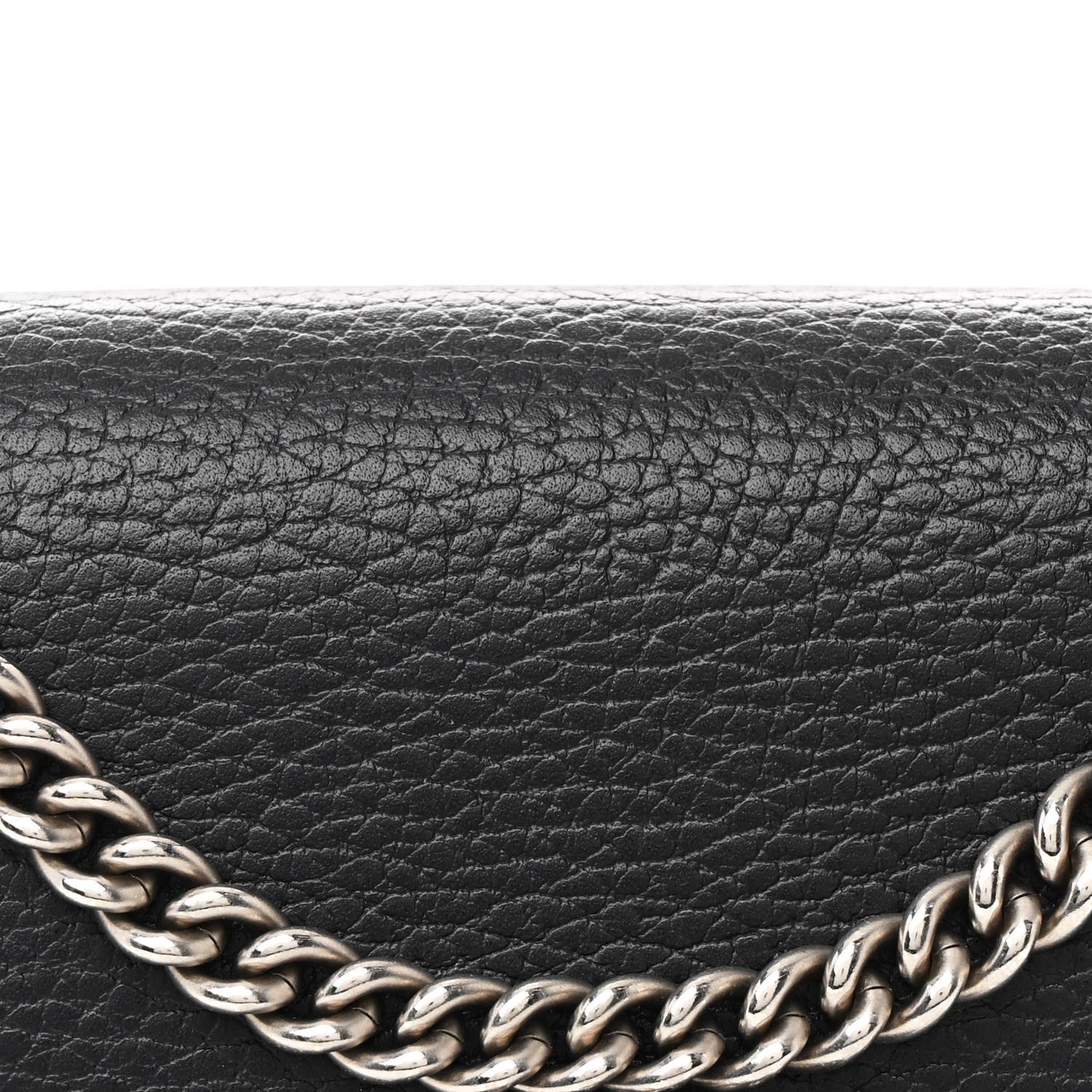 Gucci Calfskin Mini Dionysus Chain Wallet Black 10 of 13