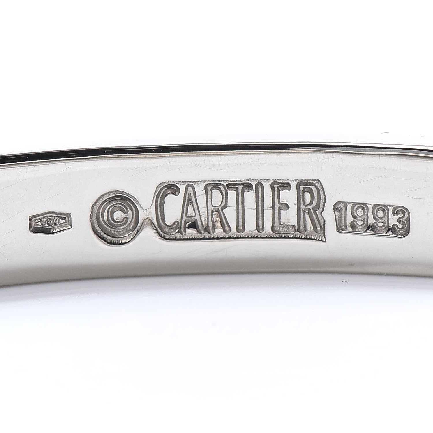 Cartier 18K White Gold LOVE Bracelet 17 4 of 7