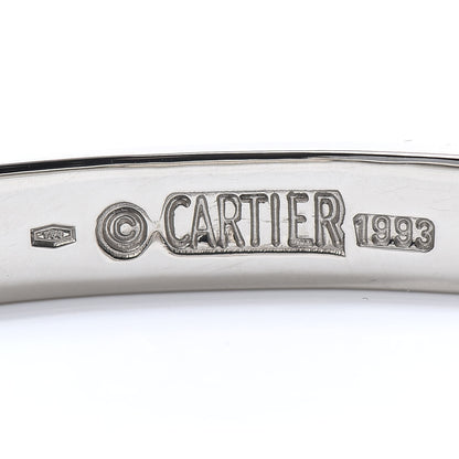 Cartier 18K White Gold LOVE Bracelet 17 4 of 7