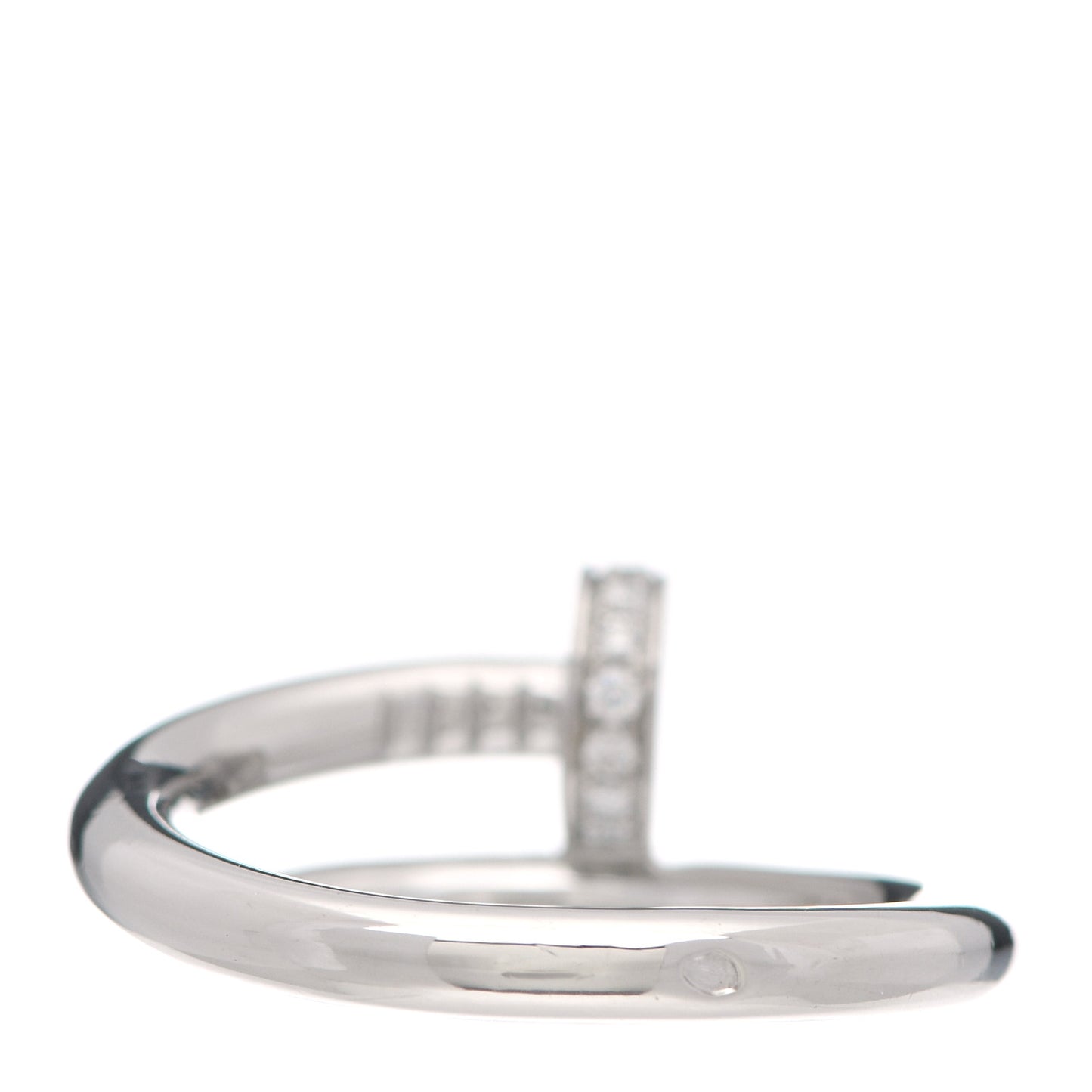 18K White Gold Diamond Juste Un Clou Ring 55 7.25