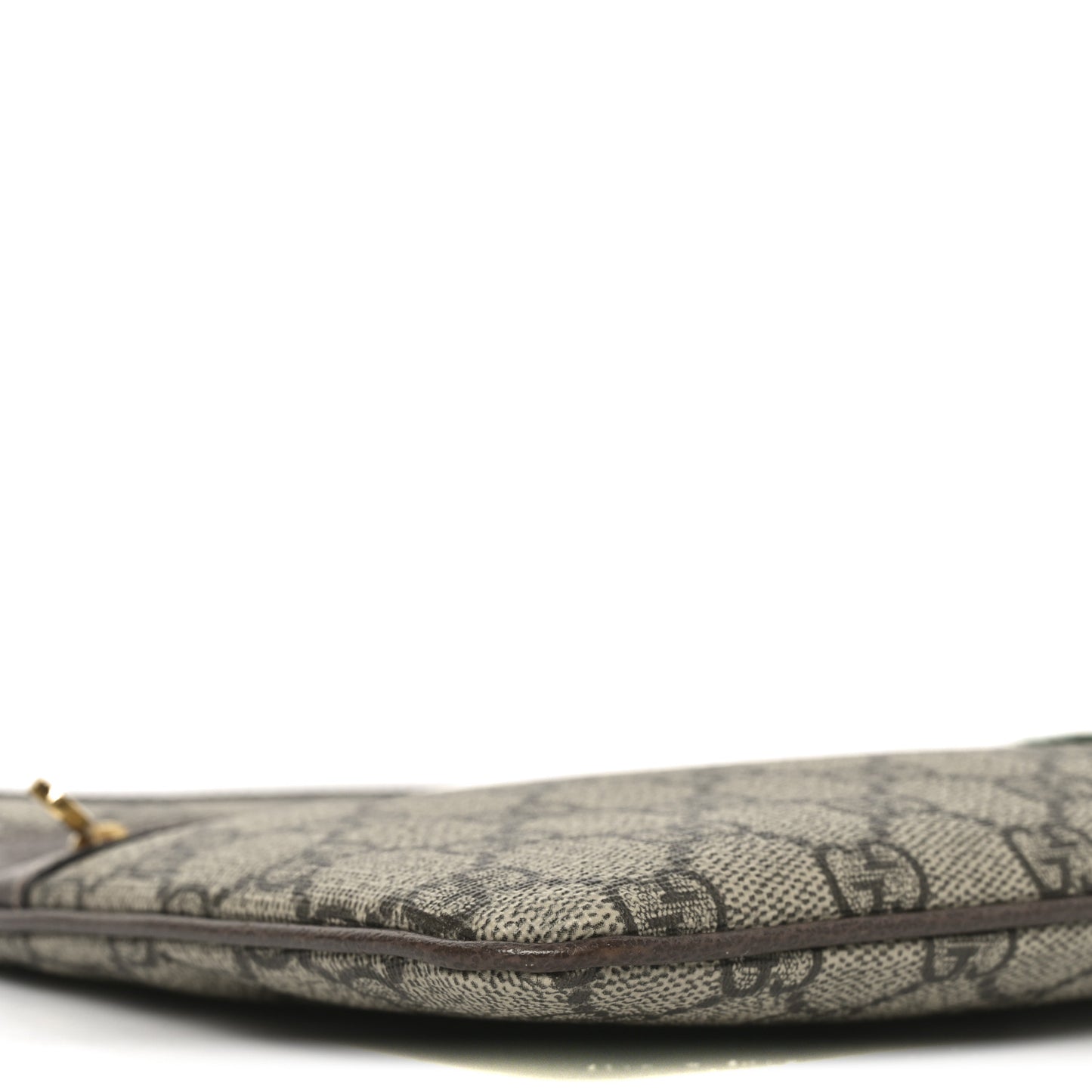 GG Supreme Monogram Large Ophidia Pouch Clutch Brown