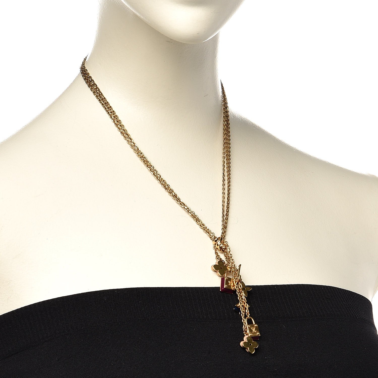 Louis Vuitton Sweet Charms Sautoir Necklace Gold 2 of 3