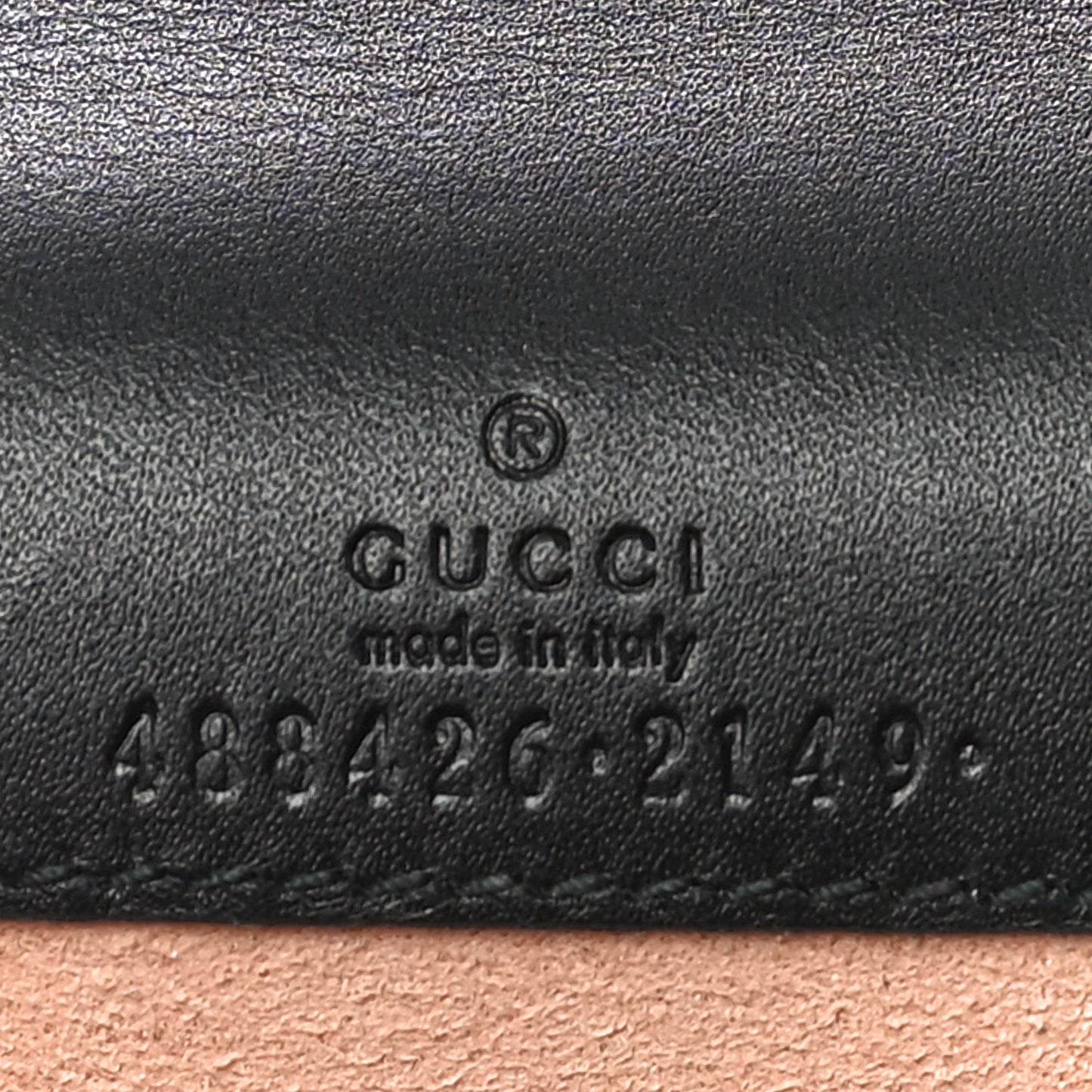 Calfskin Matelasse Mini Animal Studs GG Marmont Bag Black
