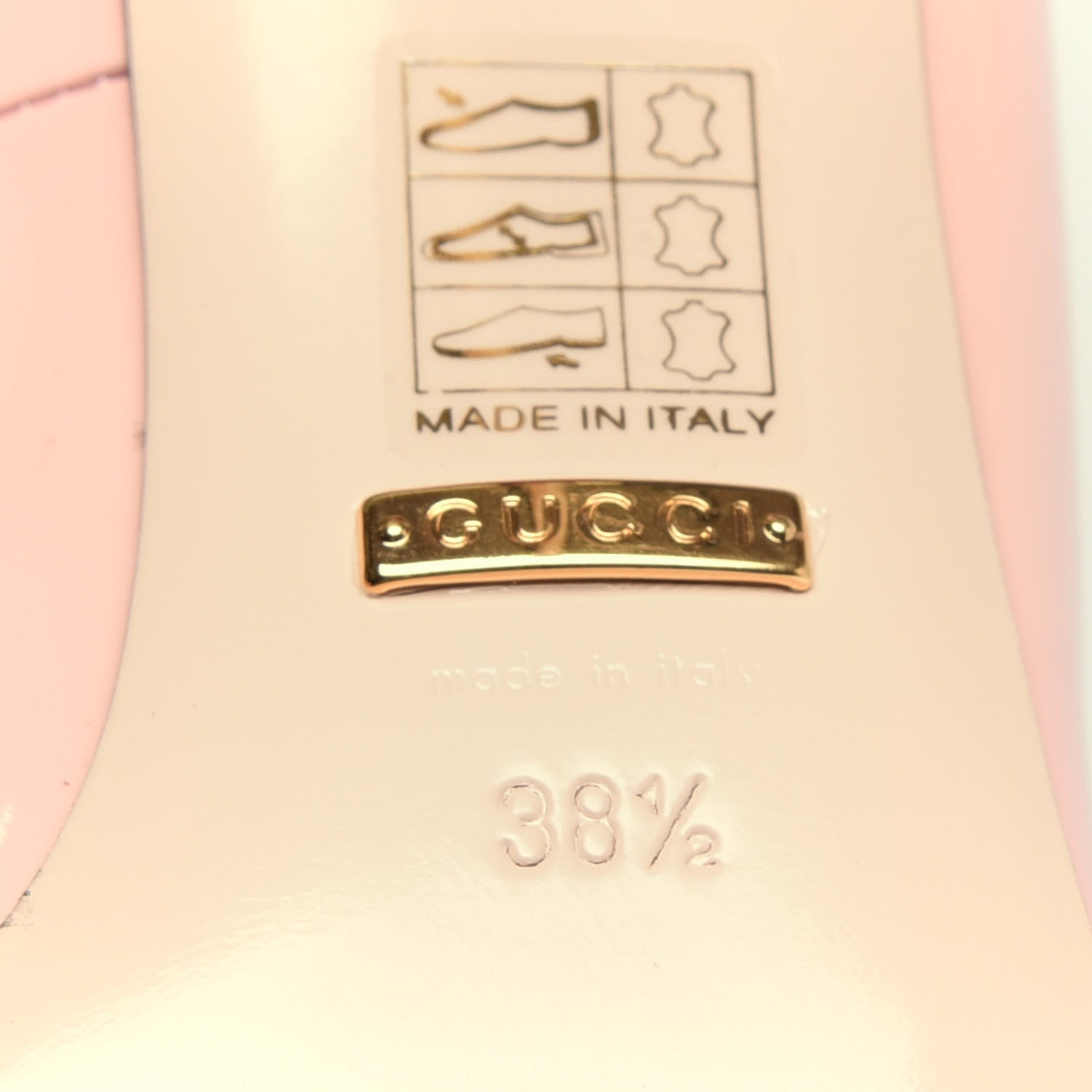 Gucci Patent GG Bow Sadie Spike High Heel Pumps 38.5 Perfect Pink 9 of 11