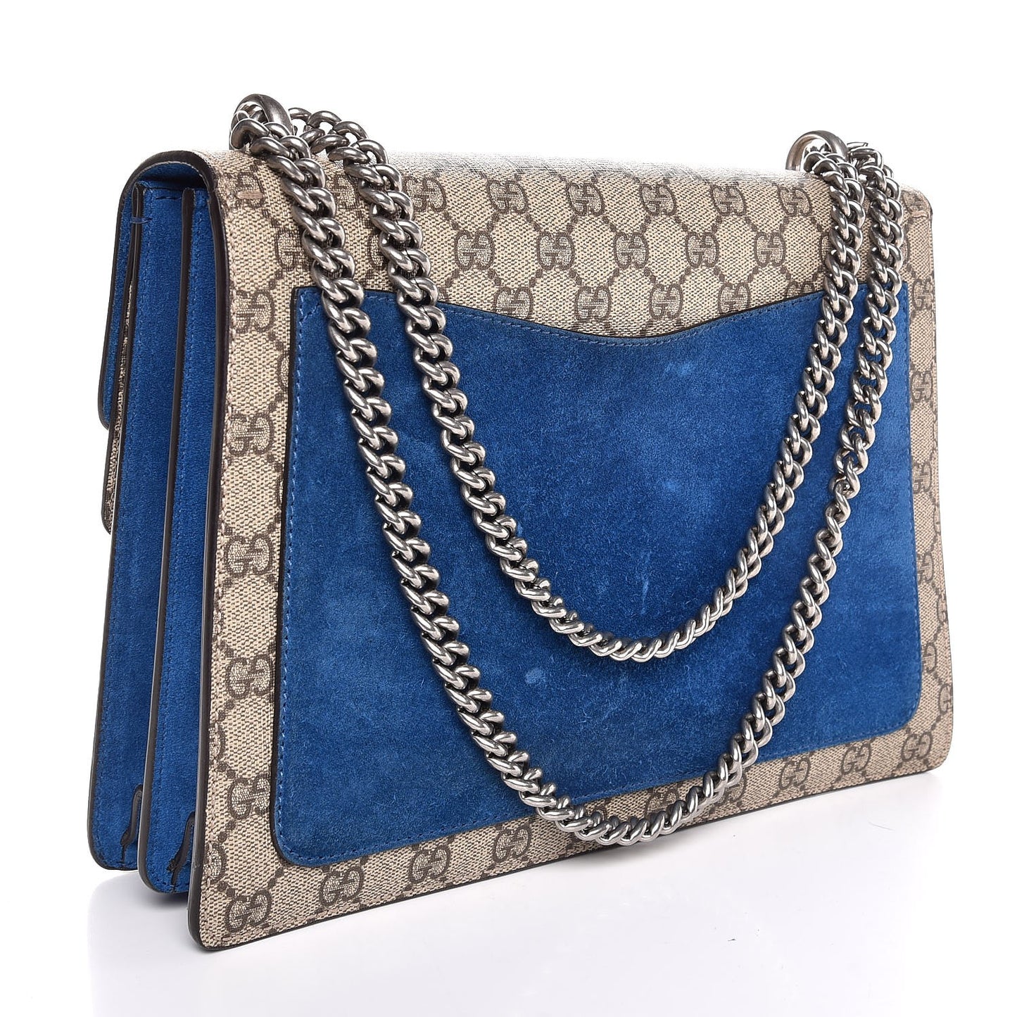 GG Supreme Monogram Medium Dionysus Shoulder Bag Blue