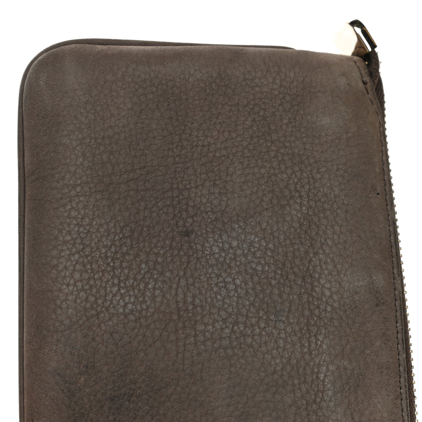 Pebbled Calfskin Soho Wristlet Brown