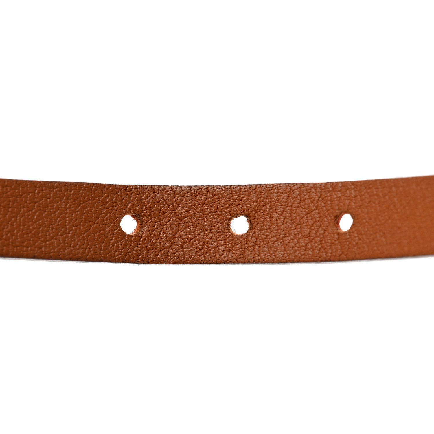 Hermes Epsom Swift Behapi Double Tour Reversible Bracelet XS Orange Gold 6 of 7