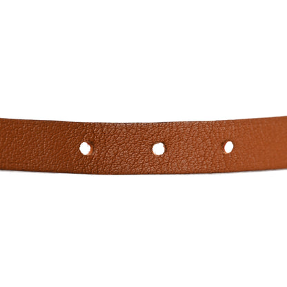 Hermes Epsom Swift Behapi Double Tour Reversible Bracelet XS Orange Gold 6 of 7