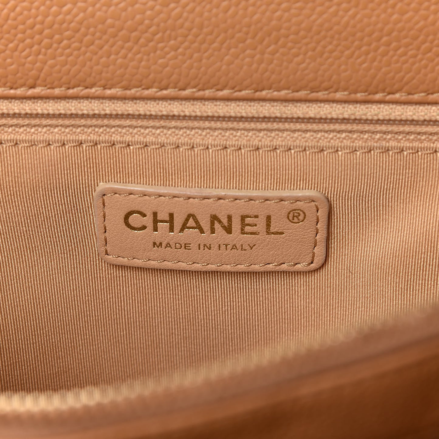 Caviar Quilted Grand Shopping Tote GST Beige