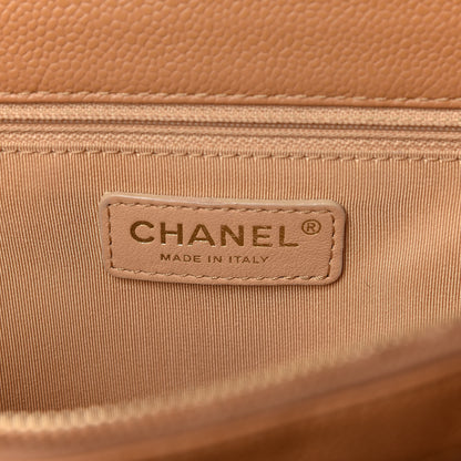 Chanel Caviar Quilted Grand Shopping Tote GST Beige 7 of 20