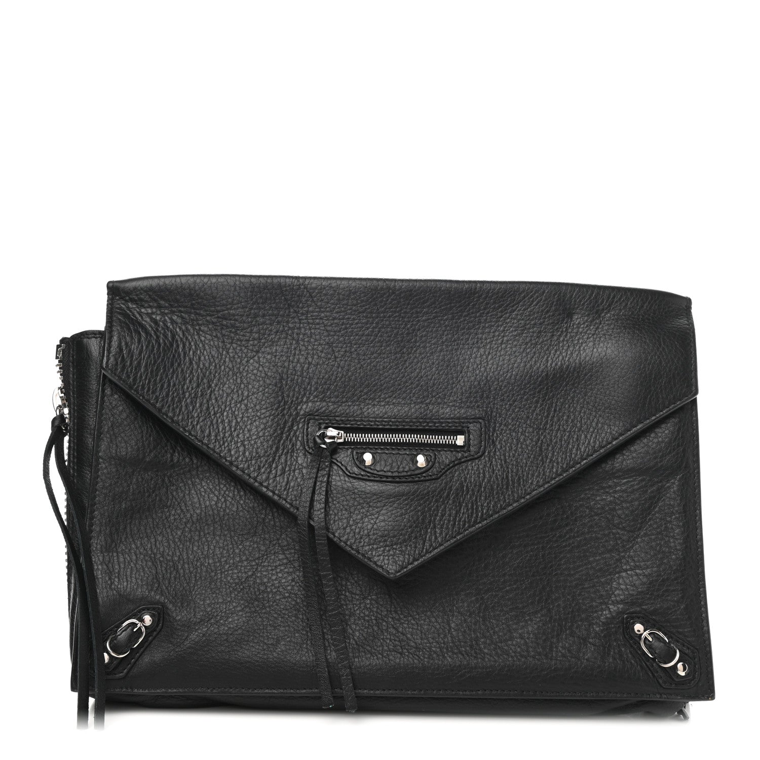 Balenciaga Veau Papier Sight Clutch Black 2 of 7