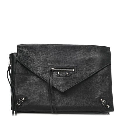 Balenciaga Veau Papier Sight Clutch Black 2 of 7