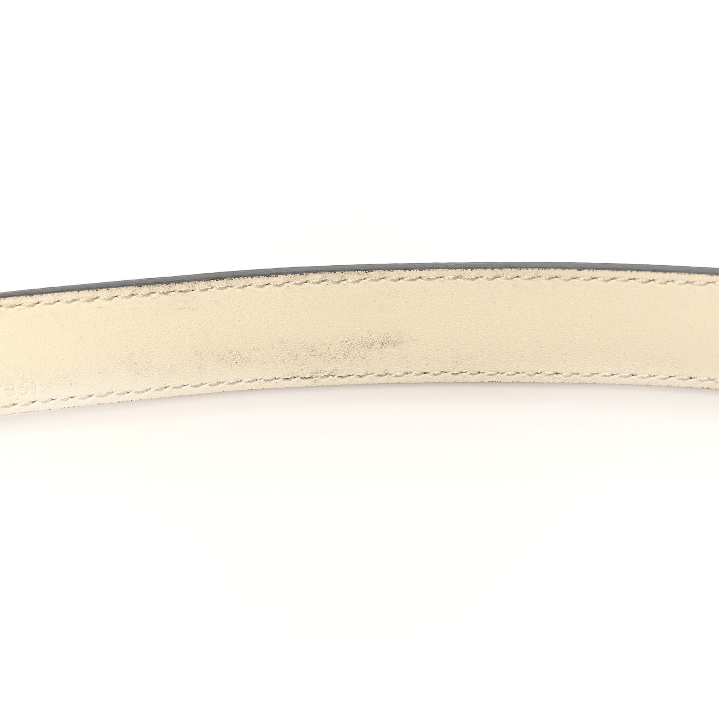 Plutone Calfskin Palladium Double G 20mm Belt 95 38 Mystic White