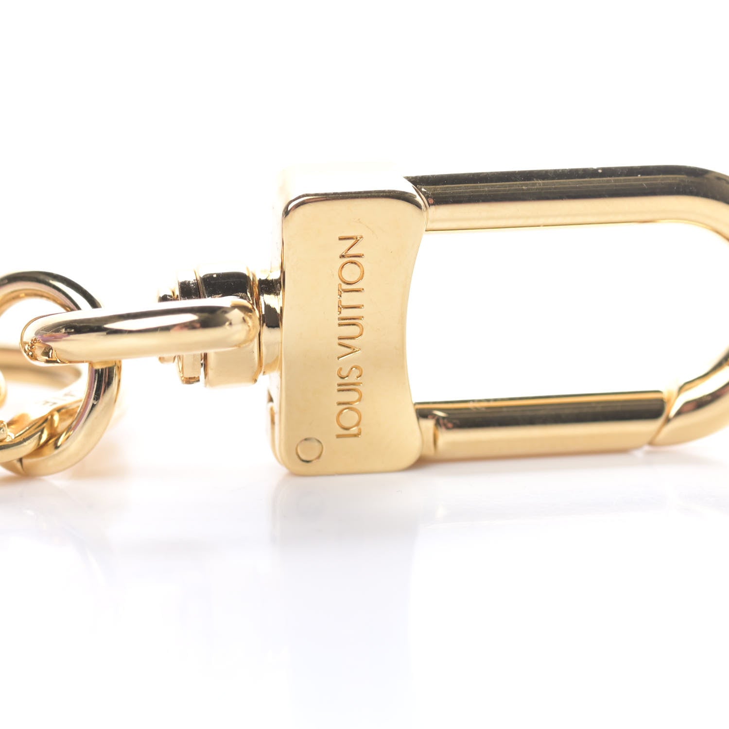 Louis Vuitton Resin Wood Vivienne Trunk Bag Charm Key Holder Pink 3 of 5