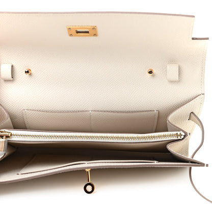 Hermes Epsom Kelly Wallet To Go Craie 4 of 5